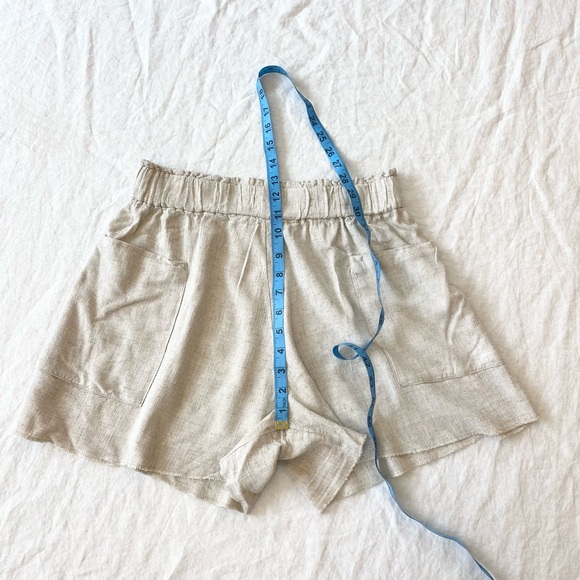 H&M Linen Blend High Waist Mom Shorts - Picture 7 of 7